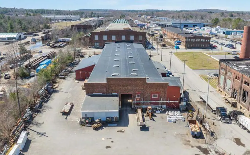 Industrial complex with multiple large buildings.